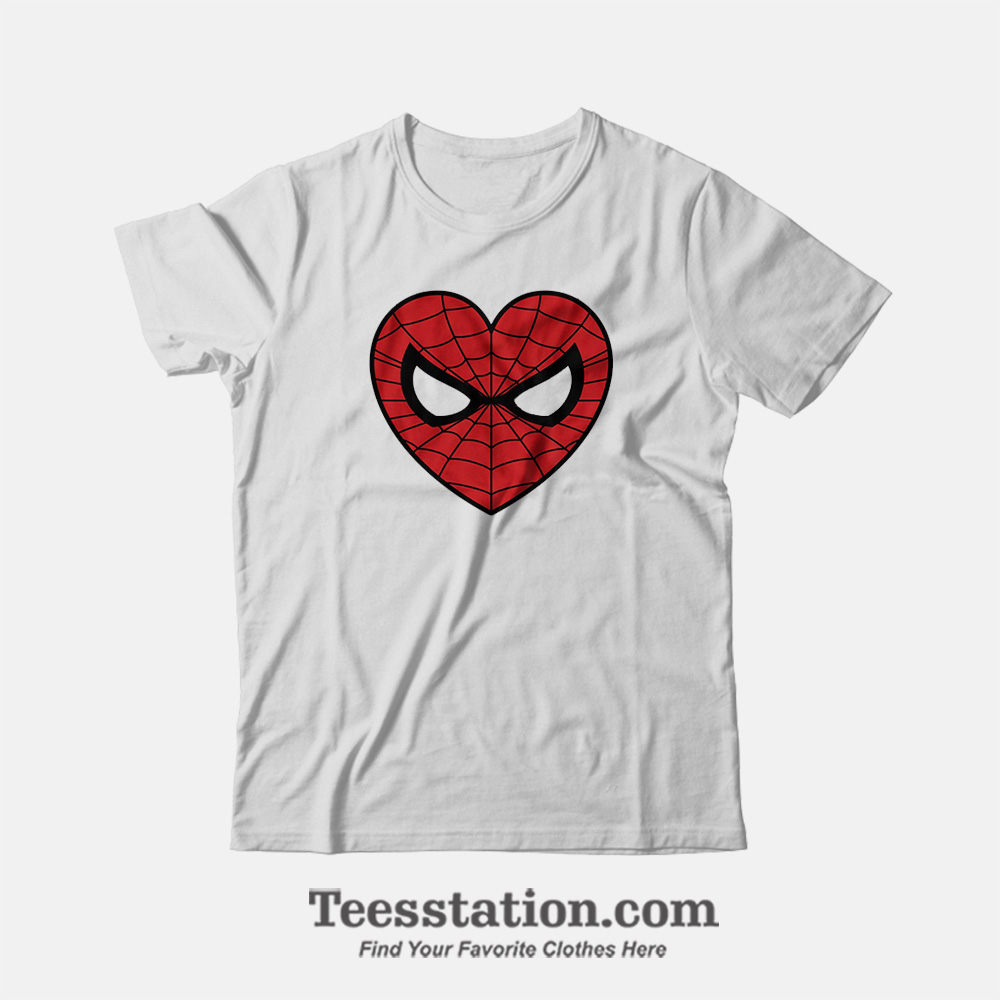 Marvel Spiderman Mask Love Sign T-Shirt Marvel Spiderman Mask Love Sign T-Shirt