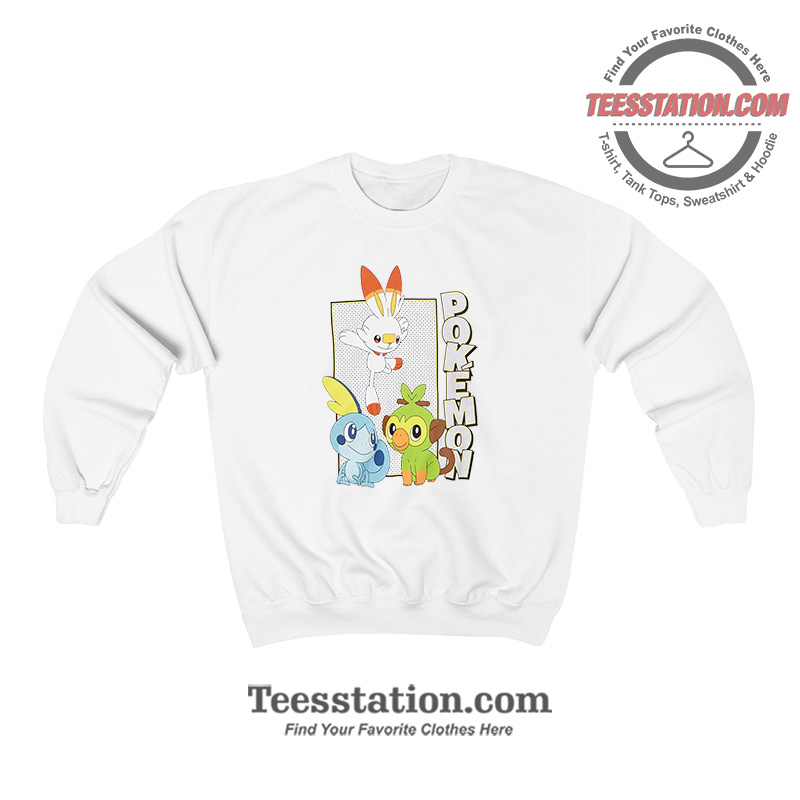 Pokemon Galar Region Starters Youth Sweatshirt Pokemon Galar Region Starters Youth Sweatshirt