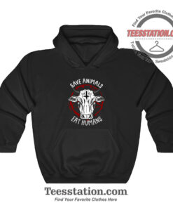 Save Animals Eat Humans Pentagram Hoodie