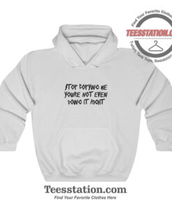 Stop Copying Me Pullover Hoodie For Unisex