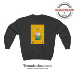 Adventure Time Finn Hug Juke The Dog Sweatshirt