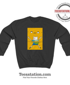 Adventure Time Finn Hug Juke The Dog Sweatshirt