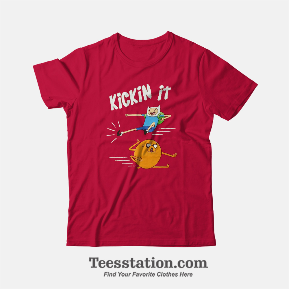 Adventure Time Kickin It Funny T-Shirt Adventure Time Kickin It Funny T-Shirt