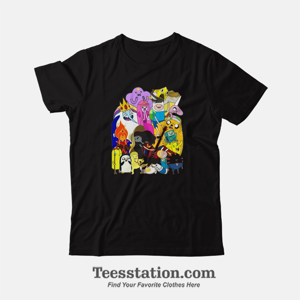 Adventure Time Finn And Friends T-Shirt Adventure Time Finn And Friends T-Shirt