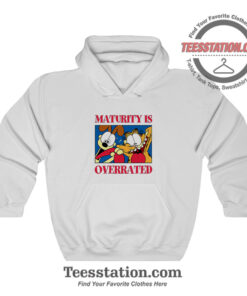 Garfield And Odie Maturity Is Overrated Funny Hoodie