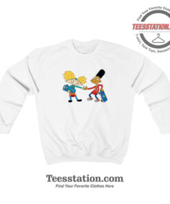 Hey Arnold And Gerald Play Skateboard Sweatshirt