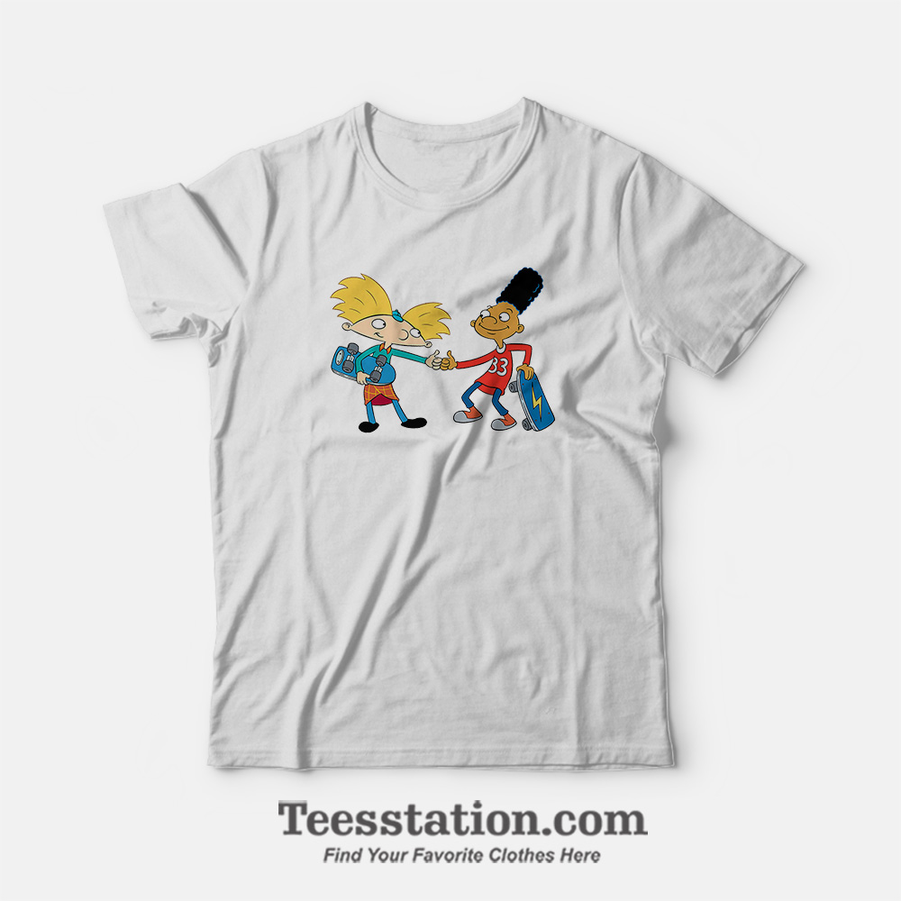 Hey Arnold And Gerald Play Skateboard T-Shirt Hey Arnold And Gerald Play Skateboard T-Shirt