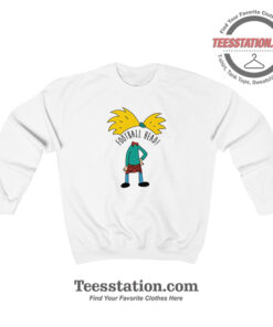 Hey Arnold Football Head Funny Sweatshirt