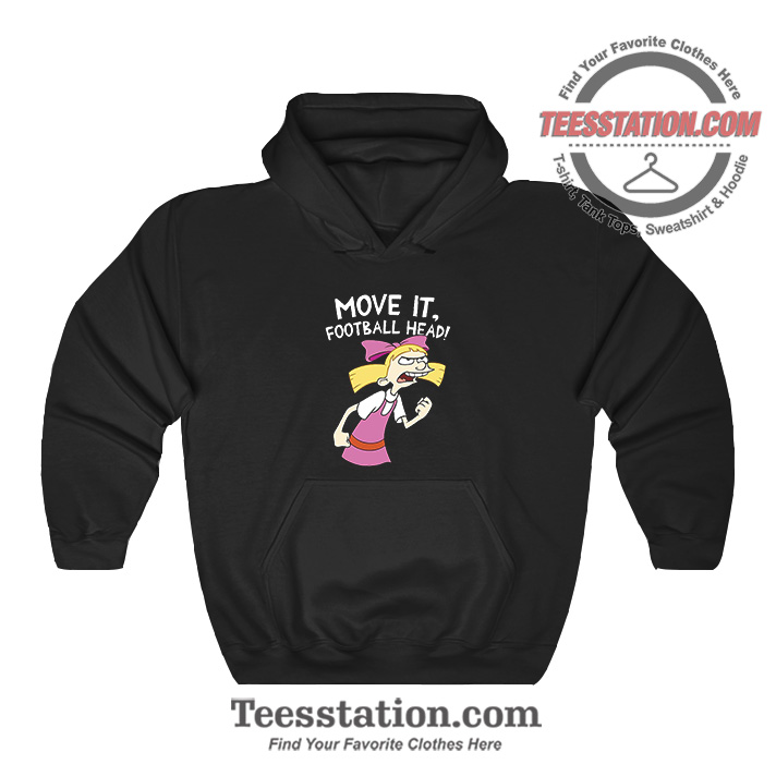 Hey Arnold Helga Move It Football Head Funny Hoodie Hey Arnold Helga Move It Football Head Funny Hoodie