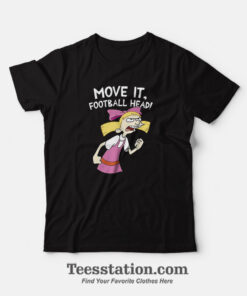 Hey Arnold Helga Move It Football Head Funny T-Shirt