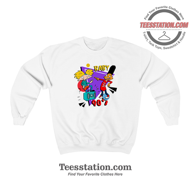 Hey Arnold Vibes Baby 90s Funny Sweatshirt Hey Arnold Vibes Baby 90s Funny Sweatshirt