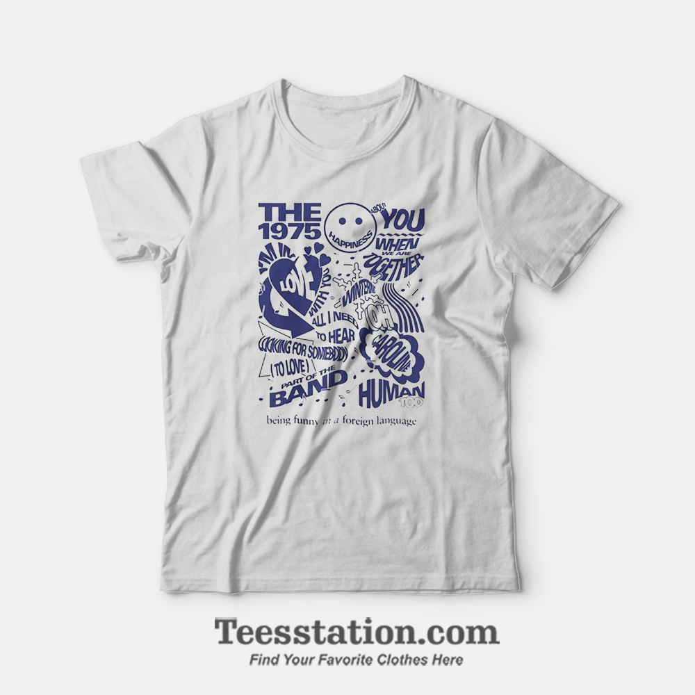The 1975 Album Tracklist Graphic T-Shirt The 1975 Album Tracklist Graphic T-Shirt