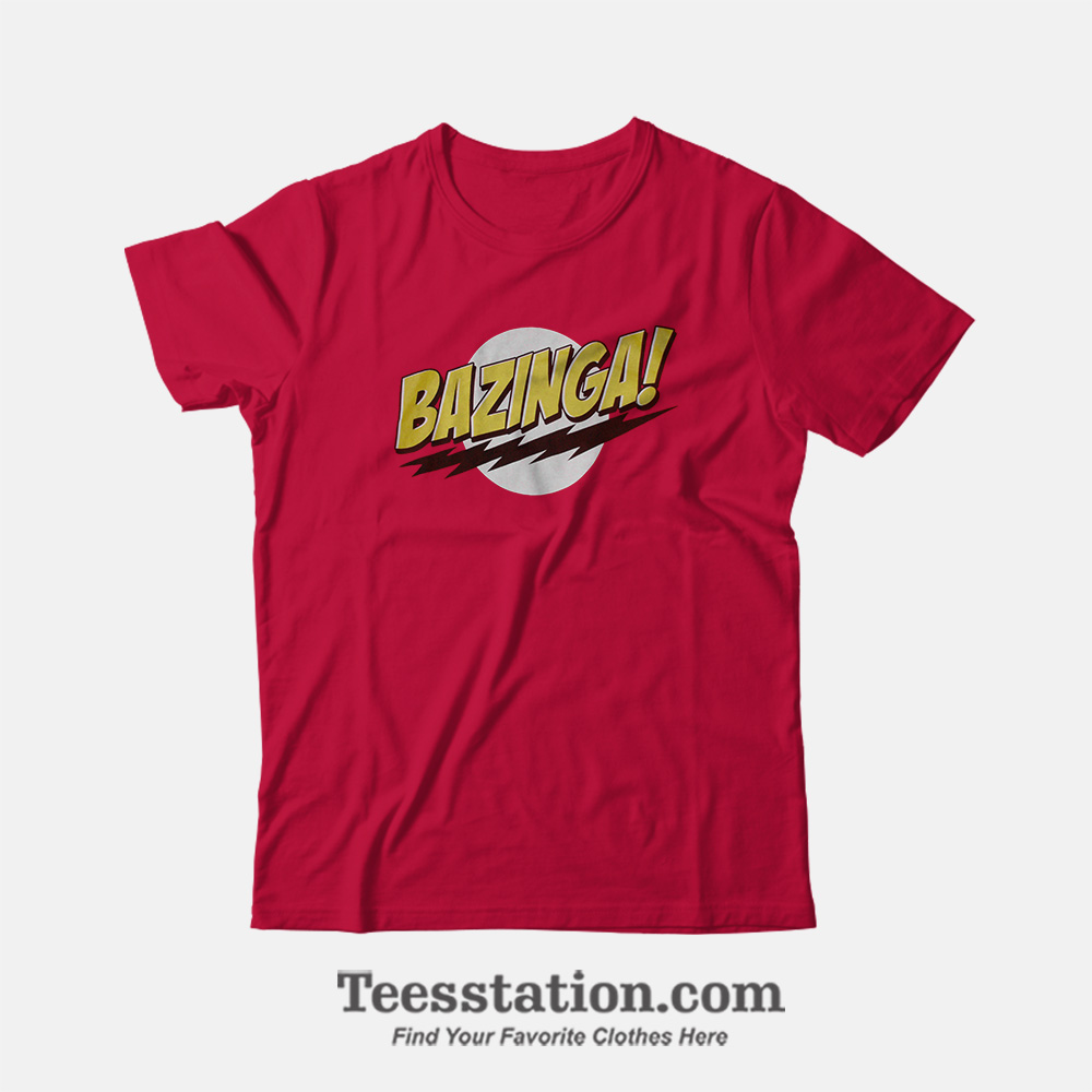 The Flash Bazinga Big Bang Theory T-Shirt The Flash Bazinga Big Bang Theory T-Shirt