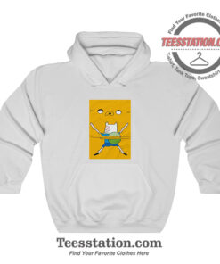 Adventure Time Finn Hug Juke The Dog Hoodie