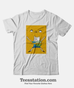 Adventure Time Finn Hug Juke The Dog T-Shirt