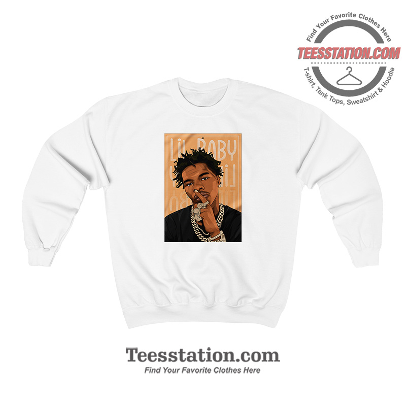 Lil Baby With A Diamond Ring Graphic Sweatshirt Lil Baby With A Diamond Ring Graphic Sweatshirt