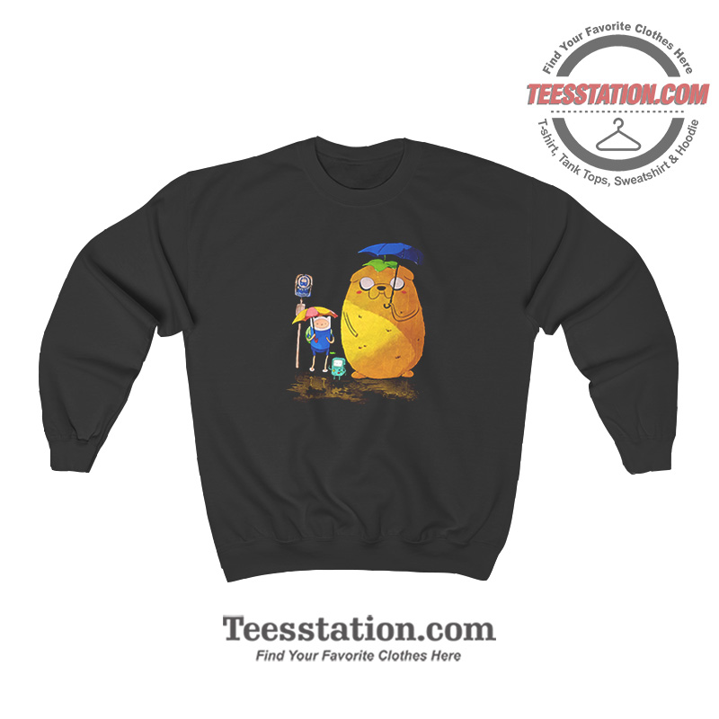 Adventure Time My Neighbor Totoro Funny Sweatshirt Adventure Time My Neighbor Totoro Funny Sweatshirt