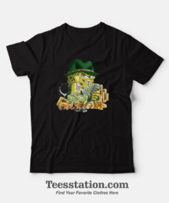 Gangster SpongeBob Rich Funny T-Shirt For Unisex