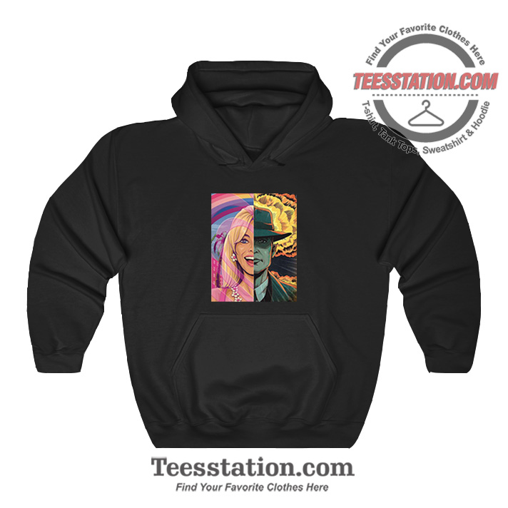 Barbie And Oppenheimer The Battle Parody Hoodie Barbie And Oppenheimer The Battle Parody Hoodie