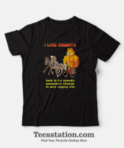Garfield I Love Chariots Back To The Nomadic T-Shirt