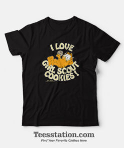 Garfield I Love Girl Scout Cookies Funny T-Shirt