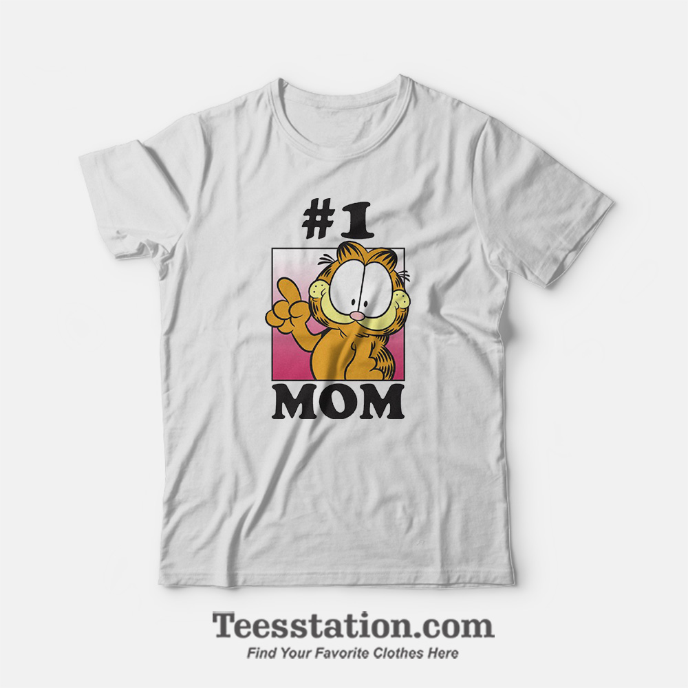 Garfield Mother's Day #1 MOM Funny T-Shirt Garfield Mother's Day #1 MOM Funny T-Shirt