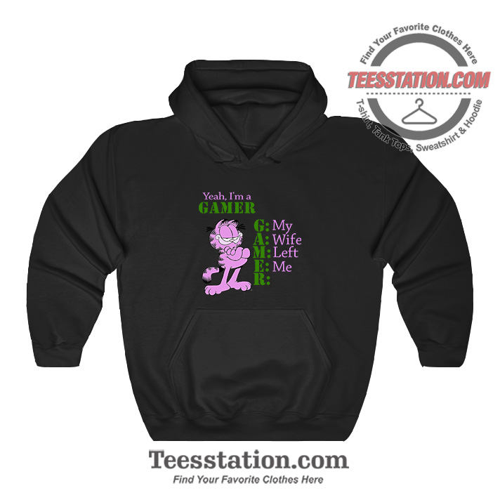 Garfield Yeah I'm A Gamer Funny Hoodie Garfield Yeah I'm A Gamer Funny Hoodie