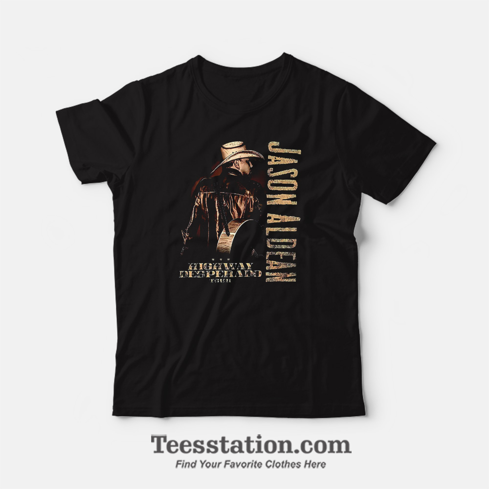 Jason Aldean Highway Desperado Vintage T-Shirt Jason Aldean Highway Desperado Vintage T-Shirt