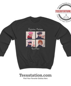 Jujutsu Kaisen X Gorillaz Main Characters Parody Sweatshirt
