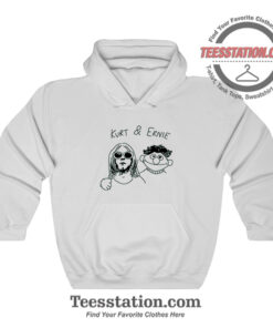 Kurt Cobain And Ernie Sesame Meme Funny Hoodie