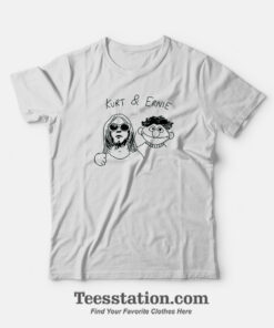 Kurt Cobain And Ernie Sesame Meme Funny T-Shirt