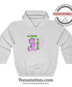 Garfield Yeah I'm A Gamer Funny Hoodie