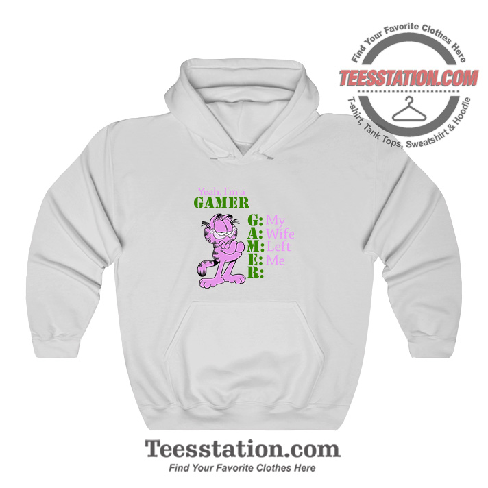 Garfield Yeah I'm A Gamer Funny Hoodie Garfield Yeah I'm A Gamer Funny Hoodie