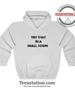Jason Aldean Try That In A Small Town Parody Hoodie