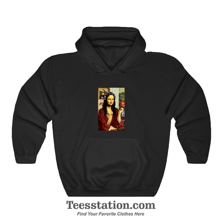 Mona Lisa Hair Rollers Meme Hoodie Mona Lisa Hair Rollers Meme Hoodie