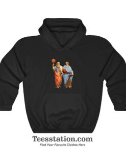 Plato And Aristotle In Epic Basketball Hoodie