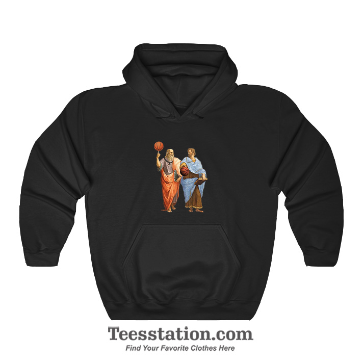 Plato And Aristotle In Epic Basketball Hoodie Plato And Aristotle In Epic Basketball Hoodie