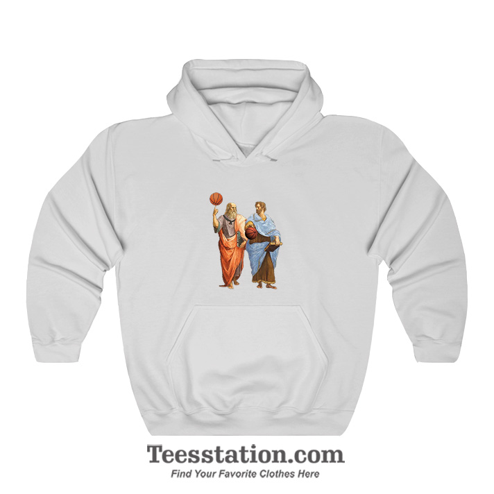 Plato And Aristotle In Epic Basketball Hoodie Plato And Aristotle In Epic Basketball Hoodie