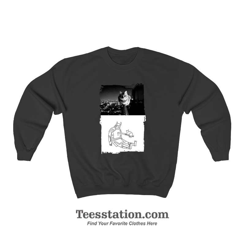 Samurai Cat Meme Sweatshirt Samurai Cat Meme Sweatshirt