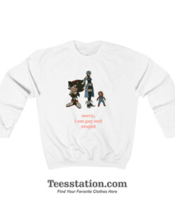 Shadow Aqua Chucky Sorry I Am Gay And Stupid Sweatshirt
